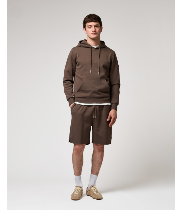 Embroidered logo jogger shorts