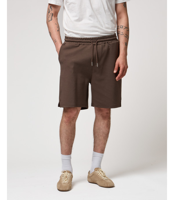 Embroidered logo jogger shorts