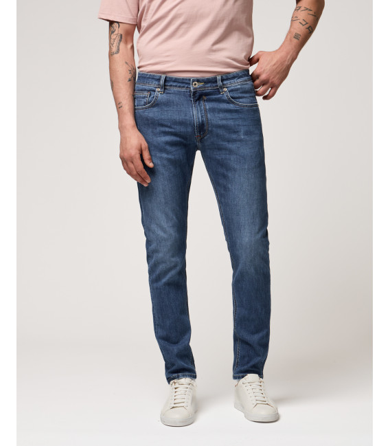 Jeans BRUCE regular fit con strappi dark wash