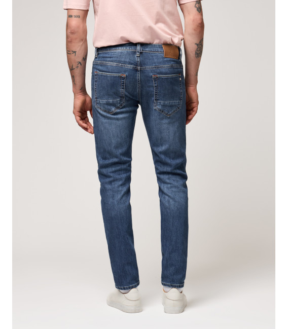 Jeans BRUCE regular fit con strappi dark wash