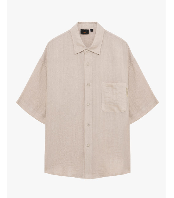 Camicia manica corta in tessuto leggero