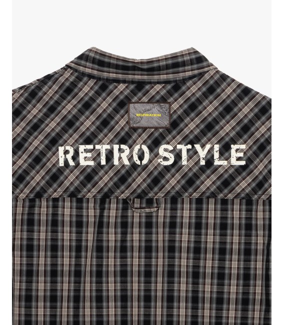 Camicia a quadri con tasca