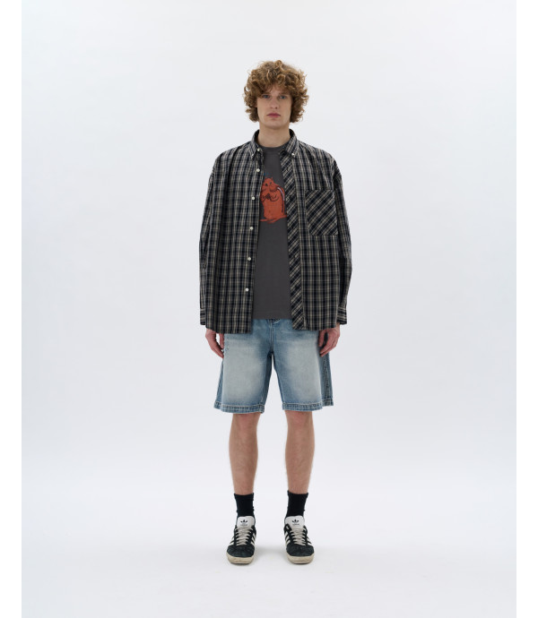 Camicia a quadri con tasca