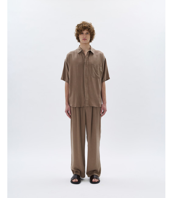 Camicia a maniche corte con tasca