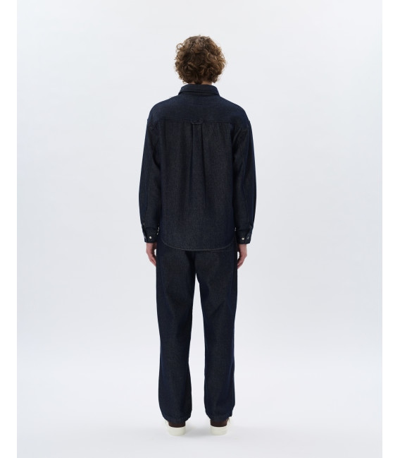 Pantalone in denim con coulisse