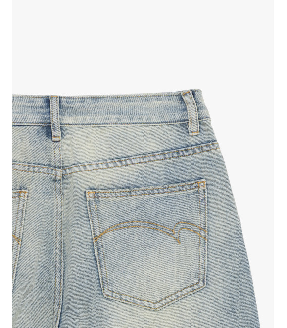 Jeans wide leg lavaggio vintage