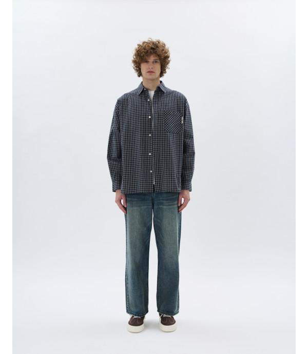 Jeans wide leg lavaggio vintage