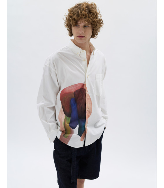 Camicia con stampa grafica