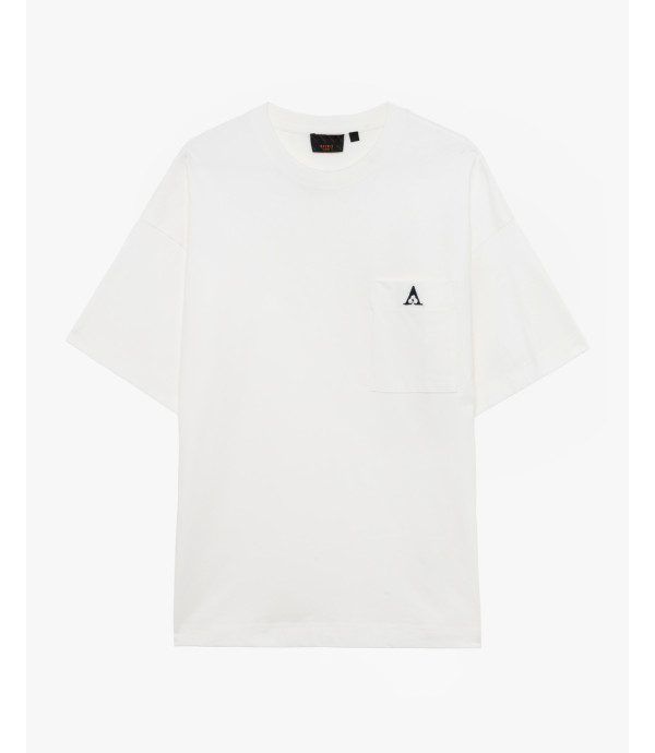 Oversized T-shirt with embroidery and pocket
