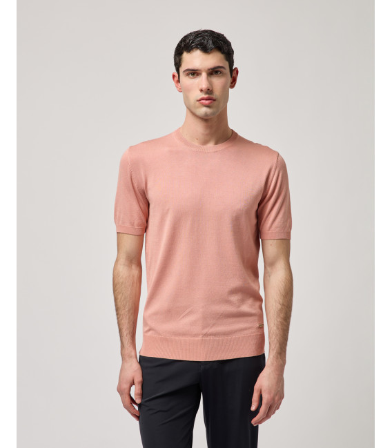 T-shirt in maglia muscle fit