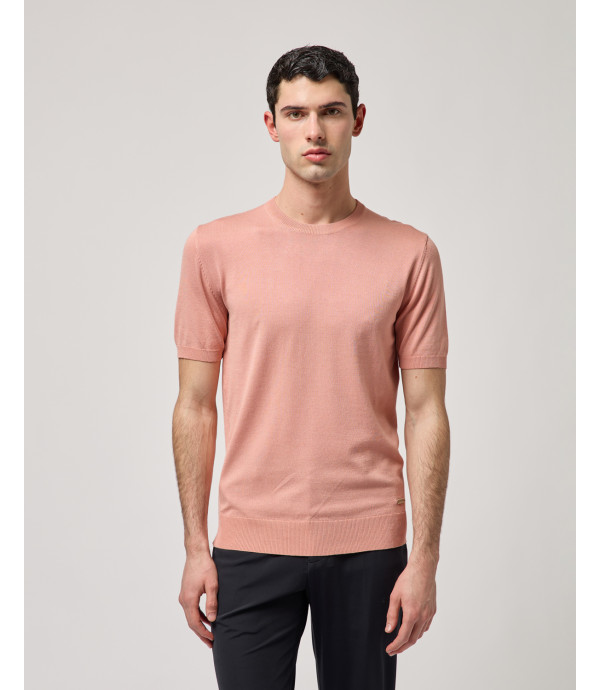 Muscle fit knitted t-shirt