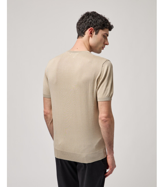 T-shirt in maglia muscle fit