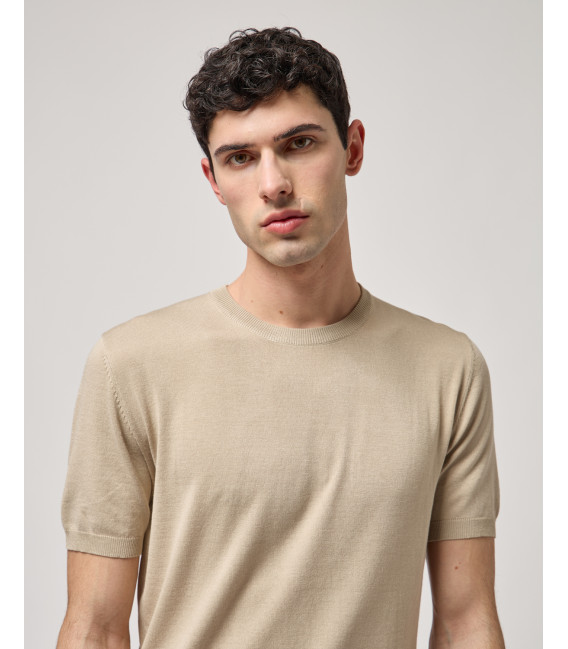 T-shirt in maglia muscle fit