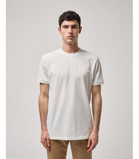 T-shirt girocollo in pique