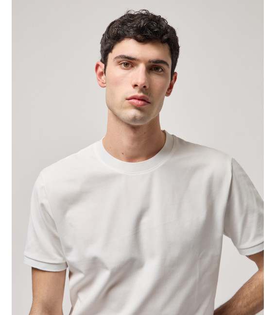 T-shirt girocollo in pique