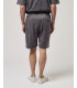 Cold-dyed fleece bermuda shorts