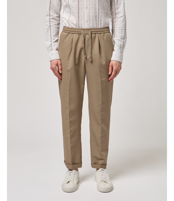 Pantaloni con laccio relaxed fit