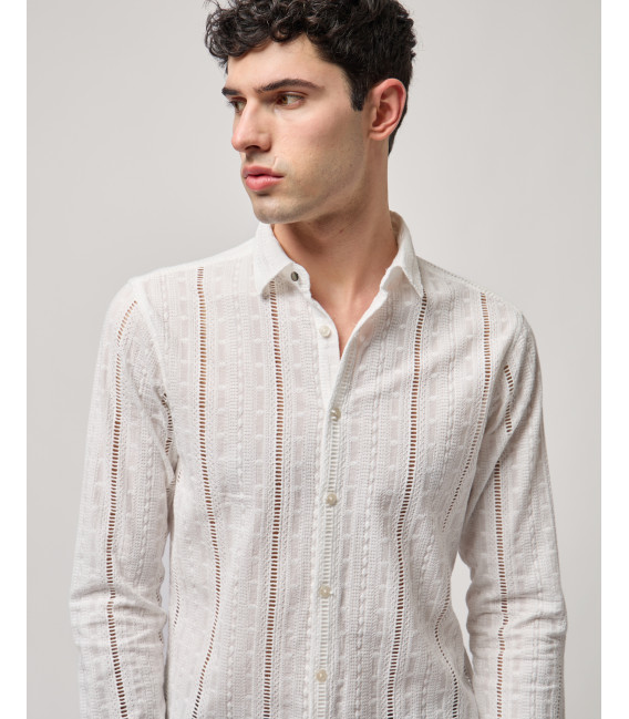 Shirt in broderie anglaise