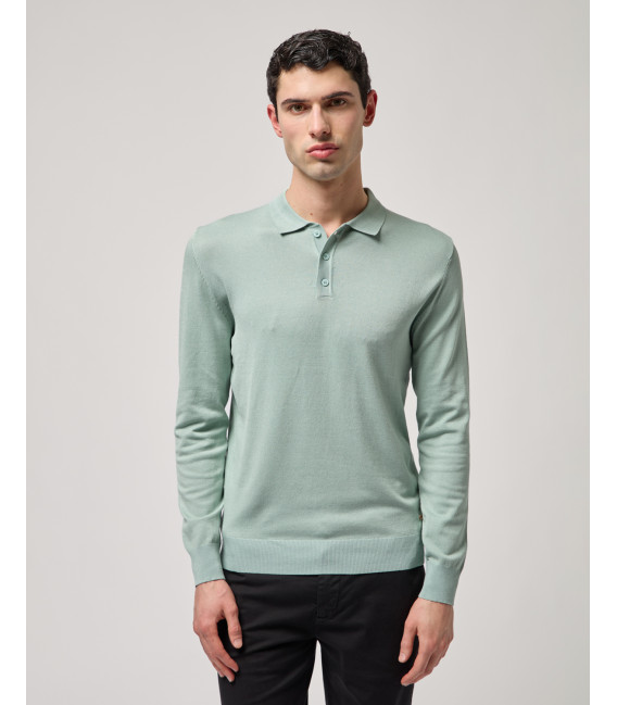 Polo a maniche lunghe relaxed fit