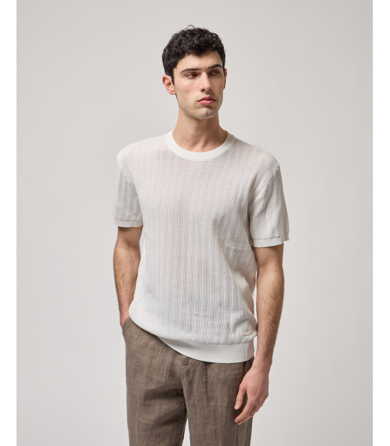 T-shirt in maglia a manica corta