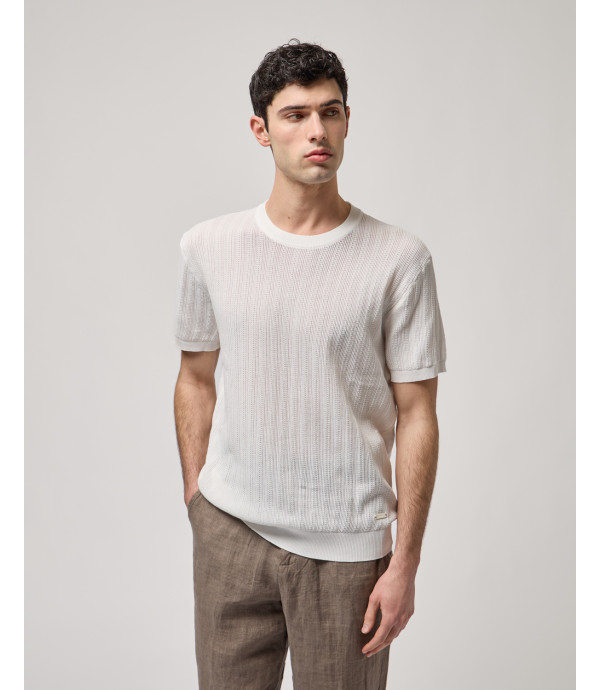 T-shirt in maglia a manica corta