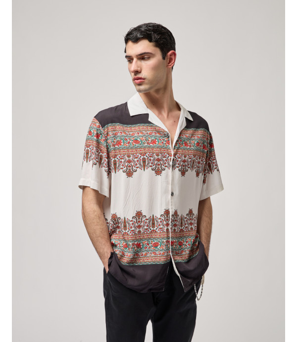Short-sleeve shirt with all-over print