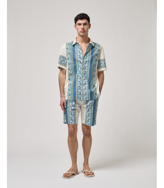 Short-sleeve shirt with all-over print