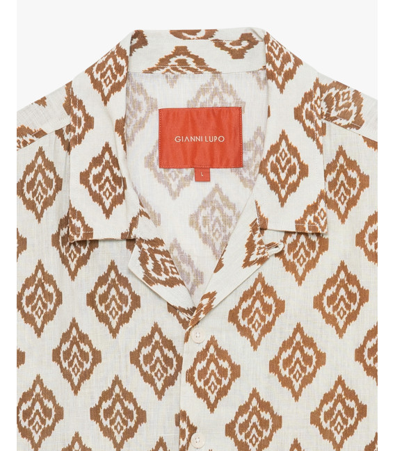 Short-sleeve shirt with all-over print