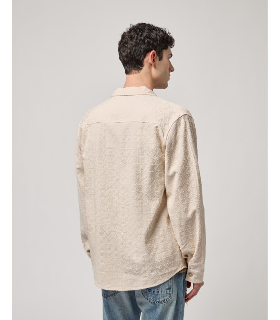 Overshirt with raised pattern
