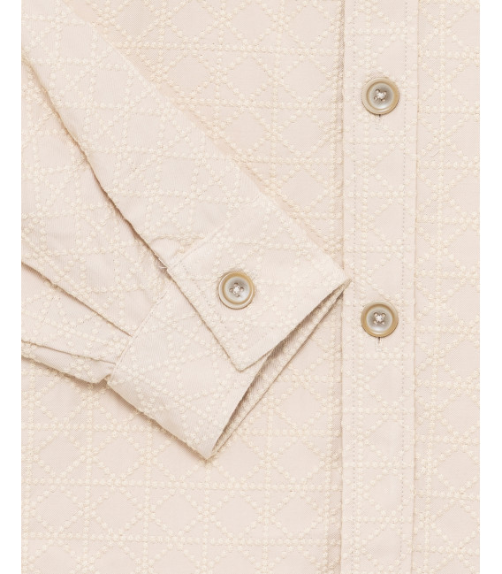 Overshirt with raised pattern