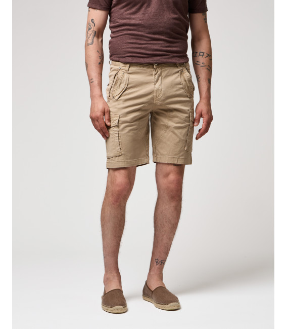 Regular fit bermuda cargo trousers