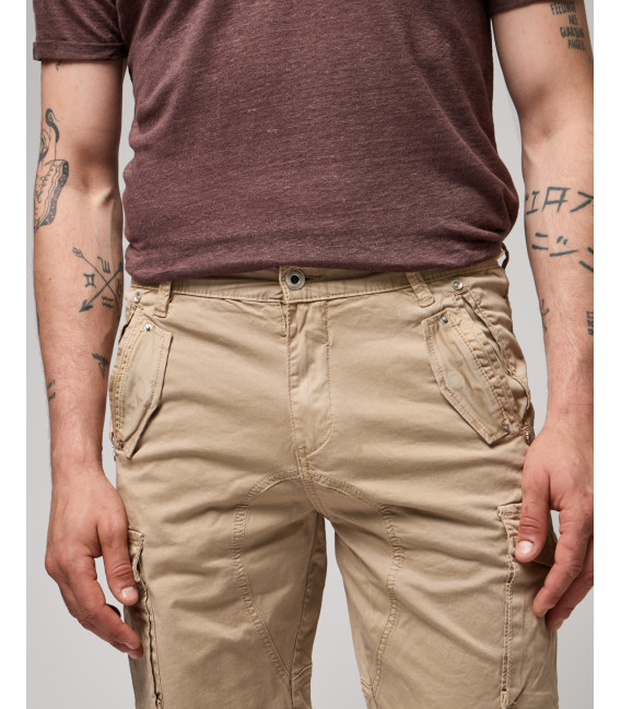 Regular fit bermuda cargo trousers