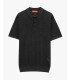 Polo in maglia traforata