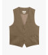 Gilet da abito in lino