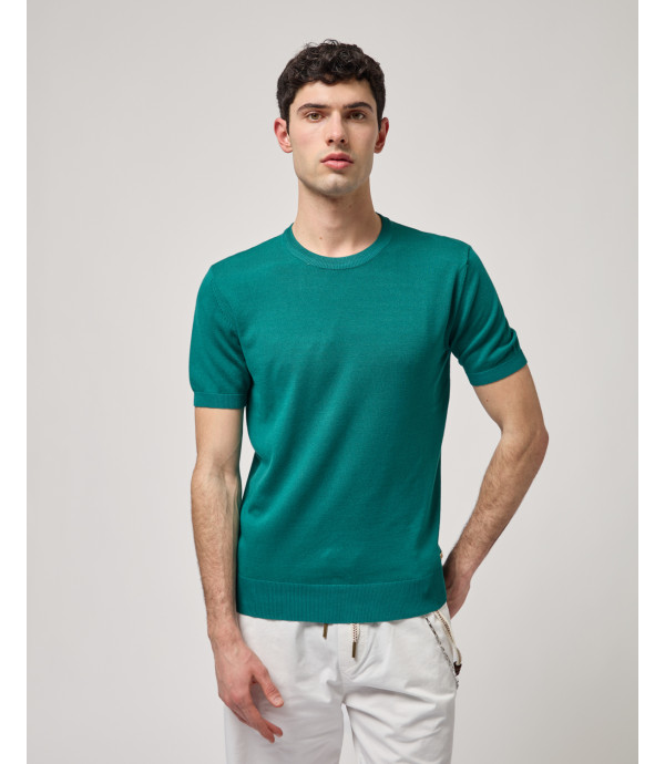 T-shirt in maglia muscle fit