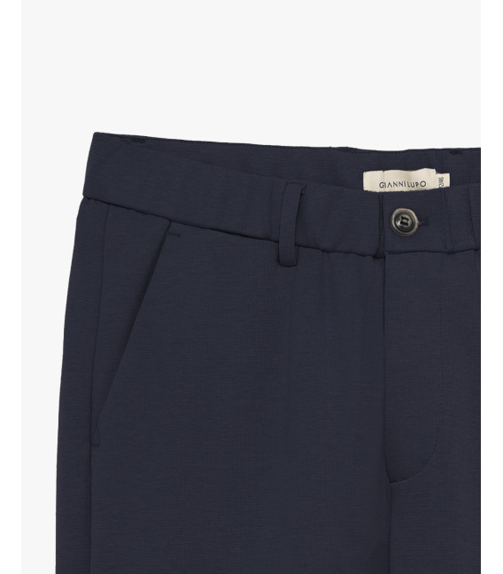 Pantaloni carrot fit con vita elasticizzata