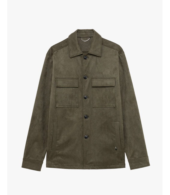 Giacca effetto camoscio