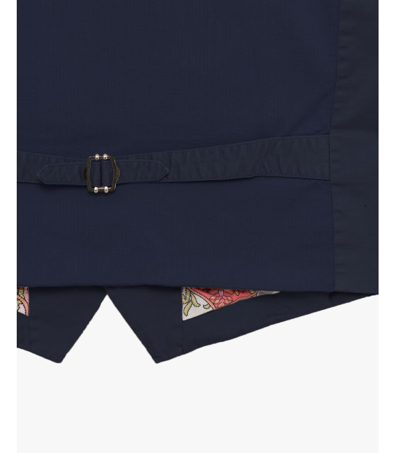 Gilet con bottoni in fantasia