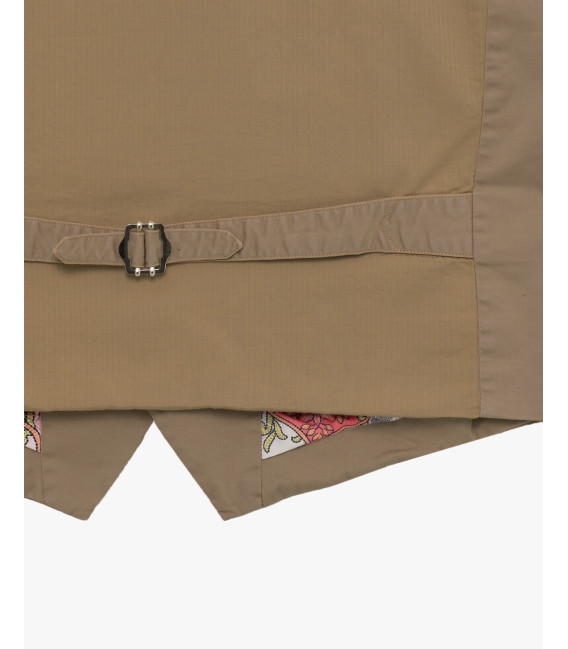 Gilet con bottoni in fantasia