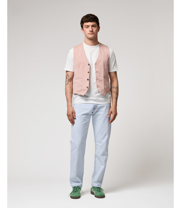 Gilet con bottoni in fantasia