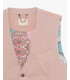 Gilet con bottoni in fantasia