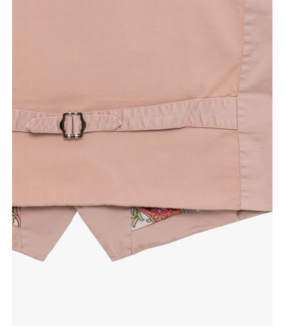 Gilet con bottoni in fantasia