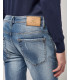 Jeans KEVIN skinny fit medium wash con strappi