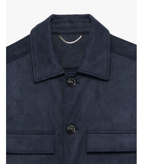 Giacca effetto camoscio