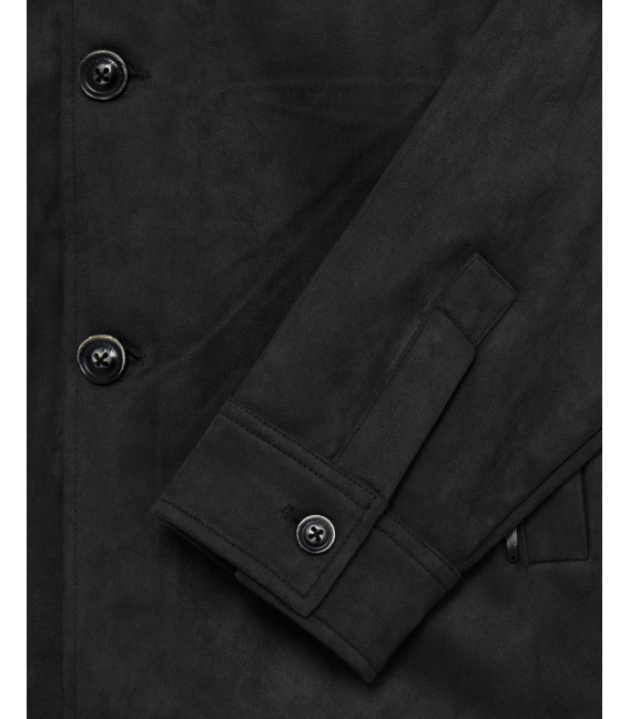 Giacca effetto camoscio