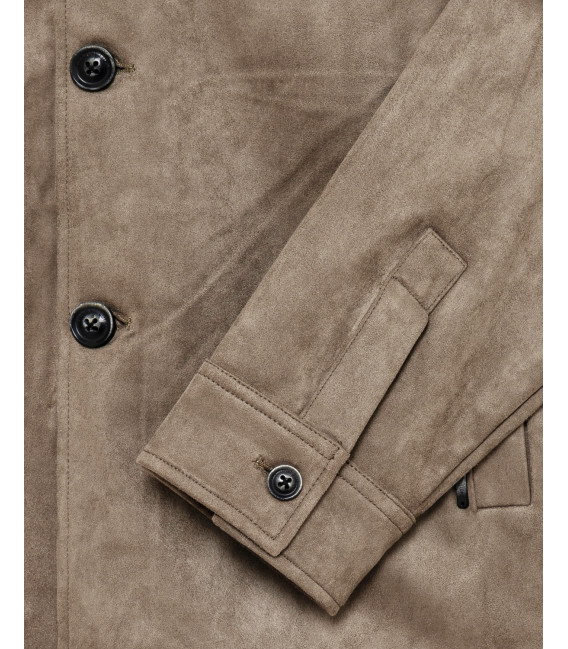 Giacca effetto camoscio