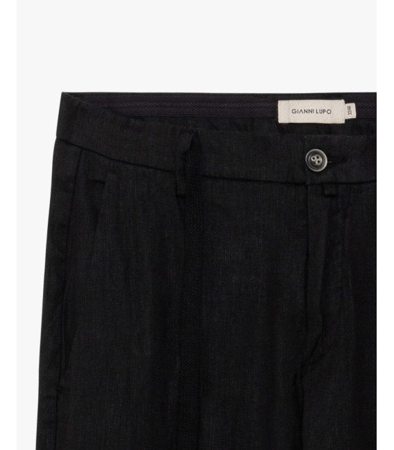 Pantalone in lino con laccio