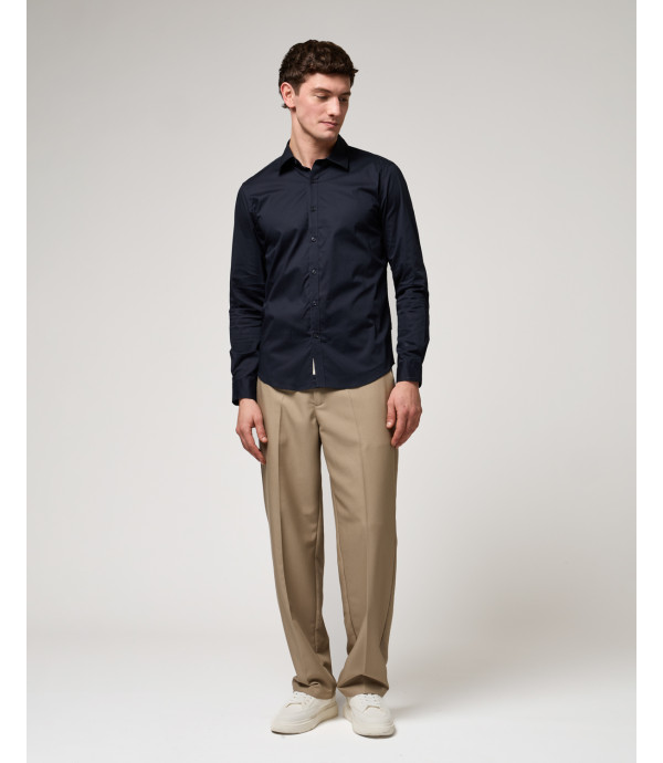Stretch cotton shirt