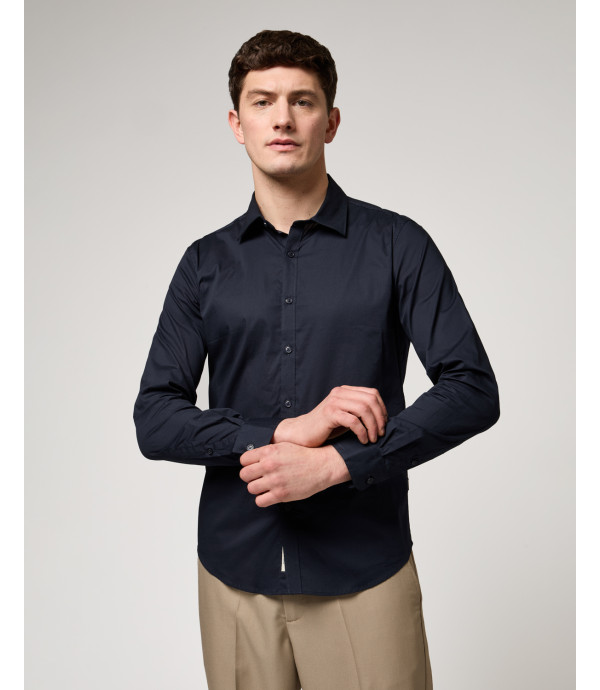 Stretch cotton shirt