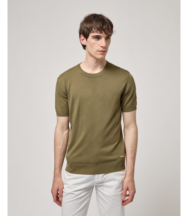 Muscle fit knitted t-shirt